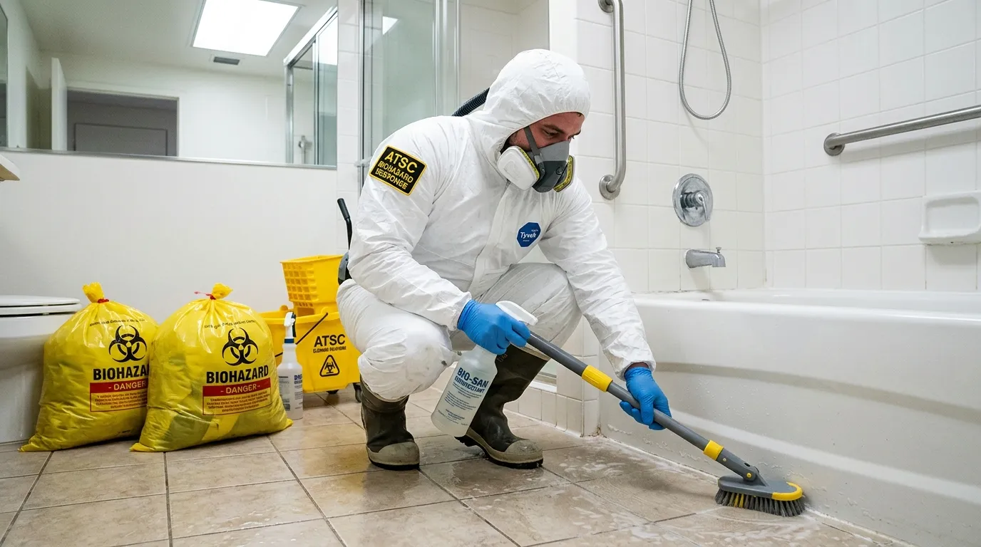 Decontamination equipment deployed for Blood Cleanup in Quail Hill